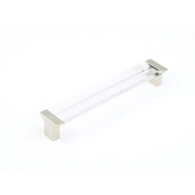 Antique Hardware 6 5/8 Inch (6 1/4 Inch c-c) Positano Clear Pull CABINET PULL