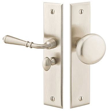 ##Antique Hardware## 6 Inch Solid Brass Screen Door Lock with Rectangular Style