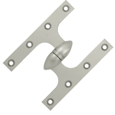 Antique Hardware 6 Inch x 4 1/2 Inch Solid Brass Olive Knuckle Hinge HINGE