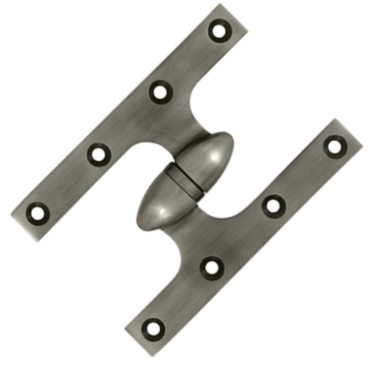 Antique Hardware 6 Inch x 4 Inch Solid Brass Olive Knuckle Hinge HINGE