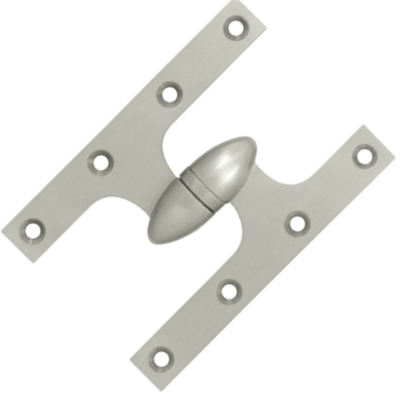 Antique Hardware 6 Inch x 4 Inch Solid Brass Olive Knuckle Hinge HINGE