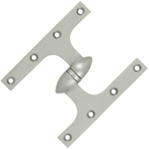 ##Antique Hardware## 6 Inch x 5 Inch Solid Brass Olive Knuckle Hinge