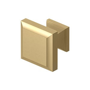 Antique Hardware 1 3/16 Inch Solid Brass Decorative Square Cabinet & Furniture Knob (Several Finishes Available) CABINET PULL