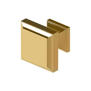 Antique Hardware 1 3/16 Inch Solid Brass Decorative Square Cabinet & Furniture Knob (Several Finishes Available) CABINET PULL