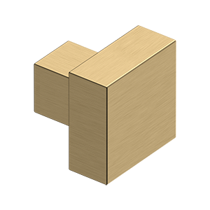 Antique Hardware 1 1/4 Inch Solid Brass Modern Square Cabinet & Furniture Knob (Several Finishes Available) CABINET KNOB