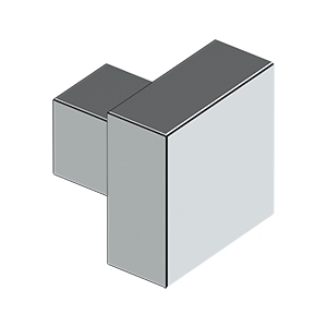 Antique Hardware 1 1/4 Inch Solid Brass Modern Square Cabinet & Furniture Knob (Several Finishes Available) CABINET KNOB