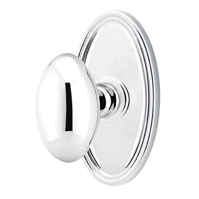 Antique Hardware Emtek Solid Brass Egg Door Knob Set With Oval Rosette EMTEK DOOR KNOB