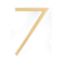 Antique Hardware 7 Inch Tall Modern House Number 7 (Several Finishes) LETTER PLAQUE