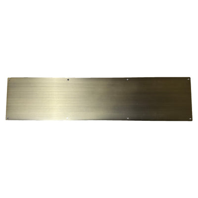 ##Antique Hardware## 8 Inch x 34 Inch Stainless Steel Kick Plate (Antique Brass Finish)