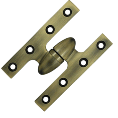 Antique Hardware 5 Inch x 3 1/4 Inch Solid Brass Olive Knuckle Hinge HINGE