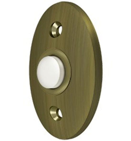Antique Hardware 2 3/8 Inch Solid Brass Door Bell Button Door Bells & Chimes