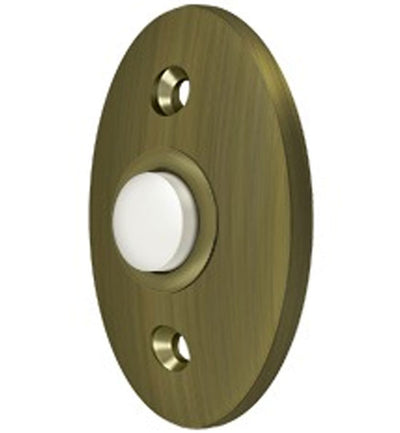 Antique Hardware 2 3/8 Inch Solid Brass Door Bell Button Door Bells & Chimes