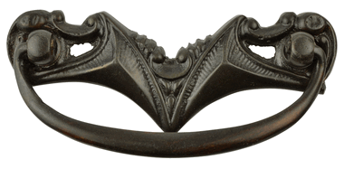 Antique Hardware 3 5/8 Inch (3 Inch c-c) Gothic Ray Bail Pull BAIL PULL