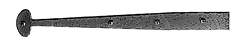 Antique Hardware 12 Inch Rough Iron Art Bean Dummy Strap HINGE