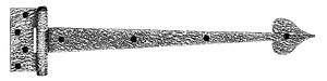 Antique Hardware 10 Inch Iron Spear Strap Hinge HINGE