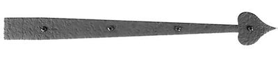 Antique Hardware 14 1/4 Inch Rough Iron Heart Dummy Strap HINGE