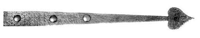 Antique Hardware 17 1/16 Inch Rough Iron Heart Dummy Strap HINGE