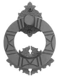 Antique Hardware 6 1/4 Inch Forged Iron Round Adobe Door Knocker Door Knockers