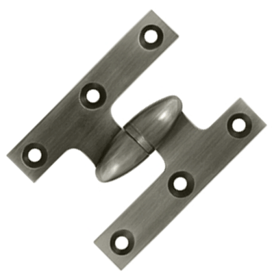Antique Hardware 2 1/2 Inch x 2 Inch Solid Brass Olive Knuckle Hinge HINGE