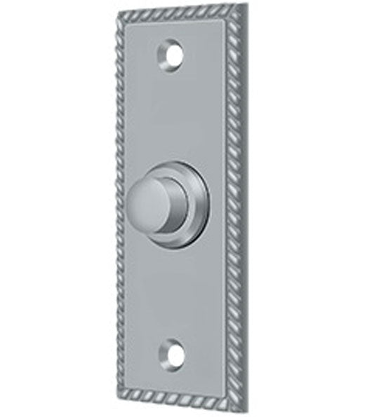Antique Hardware Bell Buttons, Solid Brass Bell Button, Rectangular Contemporary Door Bells & Chimes