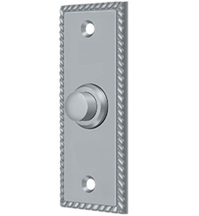 Antique Hardware Bell Buttons, Solid Brass Bell Button, Rectangular Contemporary Door Bells & Chimes