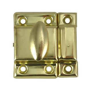Antique Hardware 1 7/8 Inch Solid Brass Plated Cupboard Door Catch LATCH