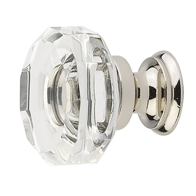 Antique Hardware 1 3/8 Inch Clear Crystal Glass Lowell Cabinet & Furniture Knob CABINET KNOB