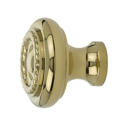 Antique Hardware Emtek 1 Inch Solid Brass Rope Cabinet & Furniture Knob CABINET KNOB
