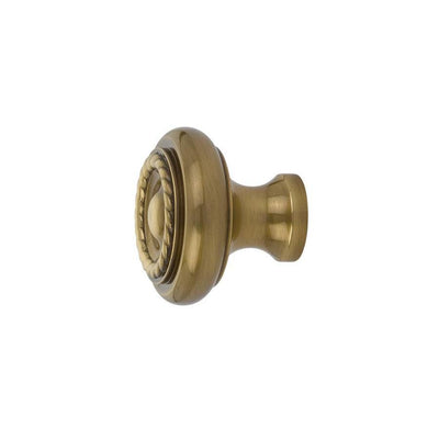 Antique Hardware Emtek 1 1/4 Inch Solid Brass Rope Cabinet & Furniture Knob CABINET KNOB