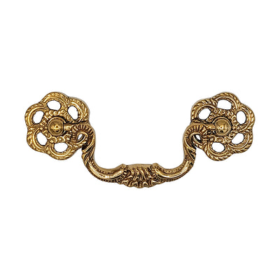##Antique Hardware## 4 1/2 Inch Overall (3 Inch C-C) Roped Victorian Bail Pull (Several Finishes Available)
