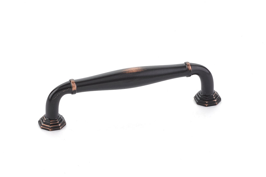 Antique Hardware 4 1/4 Inch (3 1/2 Inch c-c) Solid Brass Blythe Pull CABINET PULL
