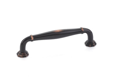 Antique Hardware 4 1/4 Inch (3 1/2 Inch c-c) Solid Brass Blythe Pull CABINET PULL