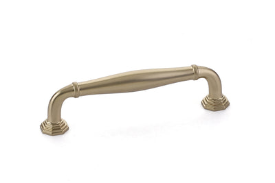 Antique Hardware 4 1/4 Inch (3 1/2 Inch c-c) Solid Brass Blythe Pull CABINET PULL