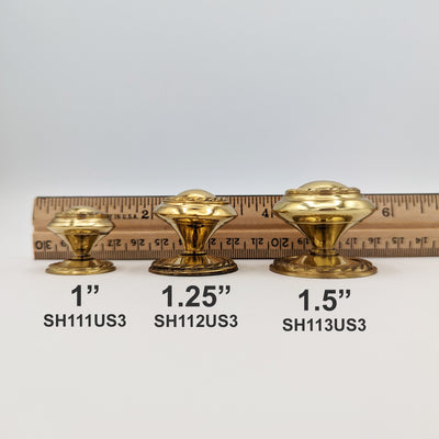 Antique Hardware 1 1/2 Inch Georgian Roped Cabinet Knob with Backplate (Several Finishes Available) CABINET KNOB