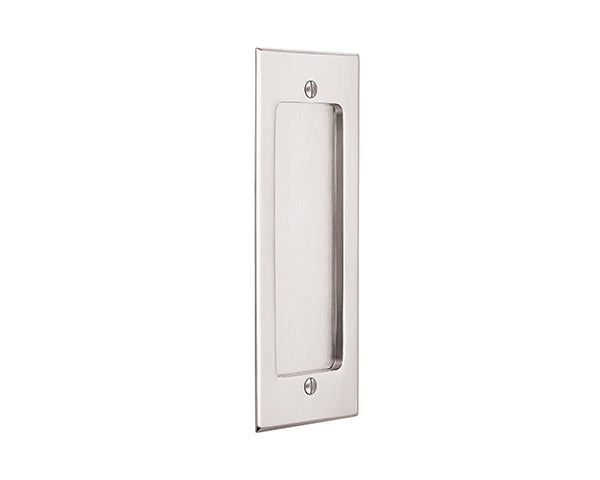 Antique Hardware 7 1/4 Inch Solid Brass Modern Rectangular Flush Pull FLUSH-PULL-POCKET DOOR