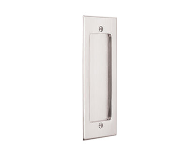 Antique Hardware 7 1/4 Inch Solid Brass Modern Rectangular Flush Pull FLUSH-PULL-POCKET DOOR