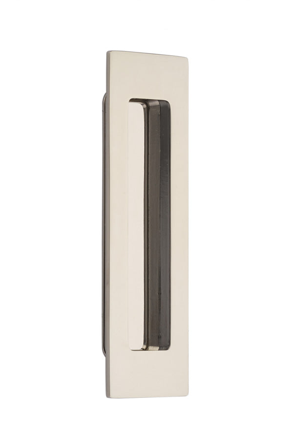 Antique Hardware 7 Inch Solid Brass Modern Rectangular Flush Pull FLUSH-PULL-POCKET DOOR