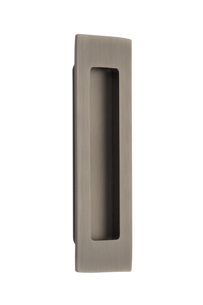 Antique Hardware 7 Inch Solid Brass Modern Rectangular Flush Pull FLUSH-PULL-POCKET DOOR