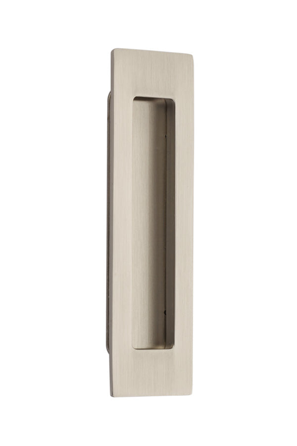 Antique Hardware 7 Inch Solid Brass Modern Rectangular Flush Pull FLUSH-PULL-POCKET DOOR