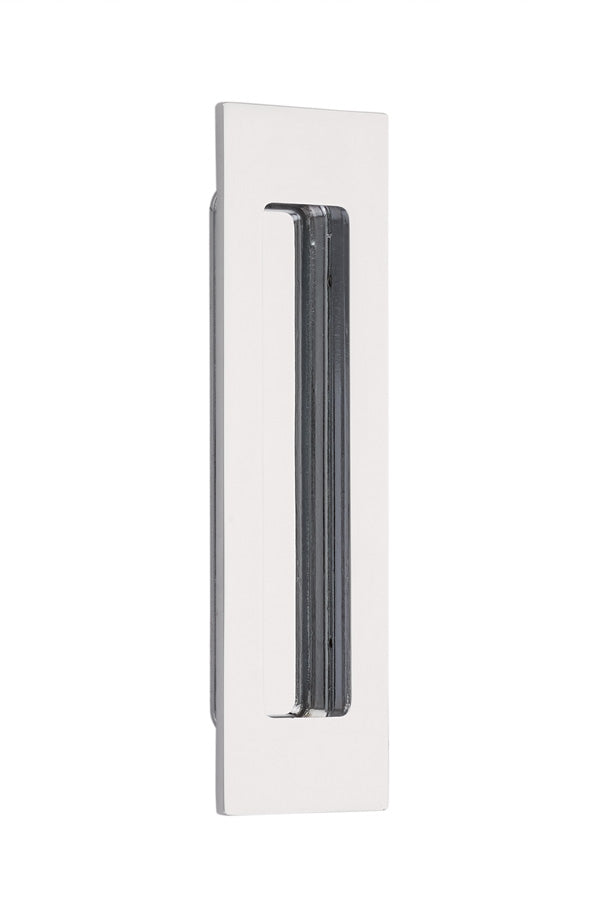 Antique Hardware 7 Inch Solid Brass Modern Rectangular Flush Pull FLUSH-PULL-POCKET DOOR