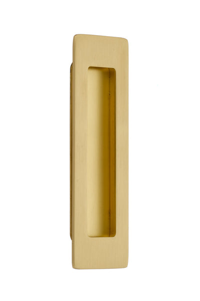Antique Hardware 7 Inch Solid Brass Modern Rectangular Flush Pull FLUSH-PULL-POCKET DOOR