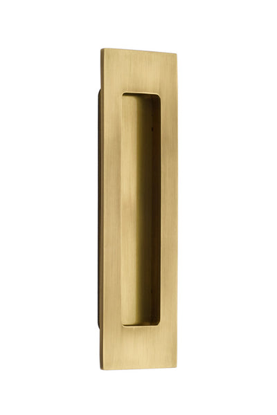 Antique Hardware 7 Inch Solid Brass Modern Rectangular Flush Pull FLUSH-PULL-POCKET DOOR