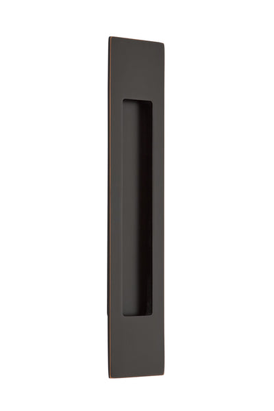 Antique Hardware 10 Inch Solid Brass Modern Rectangular Flush Pull FLUSH-PULL-POCKET DOOR