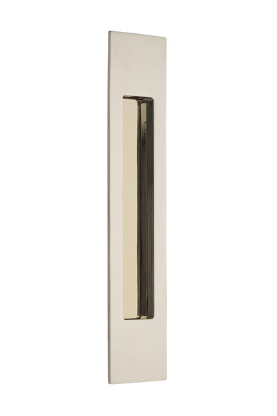 Antique Hardware 10 Inch Solid Brass Modern Rectangular Flush Pull FLUSH-PULL-POCKET DOOR