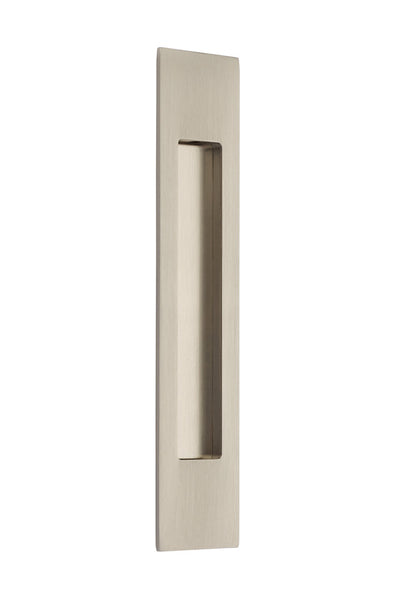 Antique Hardware 10 Inch Solid Brass Modern Rectangular Flush Pull FLUSH-PULL-POCKET DOOR