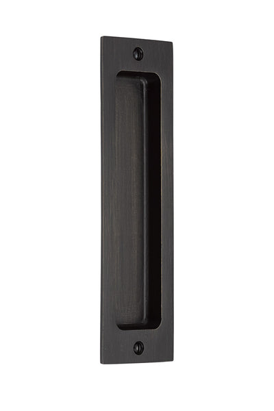 Antique Hardware 8 Inch Sandcast Rustic Modern Rectangular Flush Pull FLUSH-PULL-POCKET DOOR