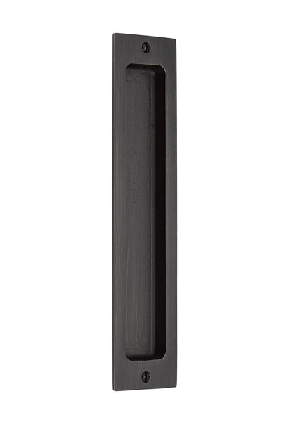Antique Hardware 10 Inch Sandcast Rustic Modern Rectangular Flush Pull FLUSH-PULL-POCKET DOOR