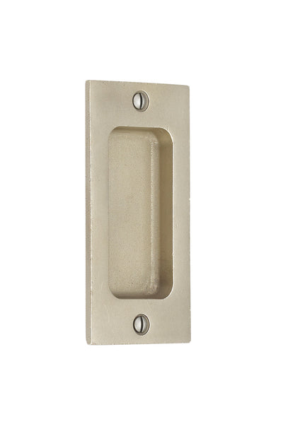 ##Antique Hardware## 4 Inch Sandcast Rustic Modern Rectangular Flush Pull