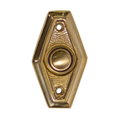 Antique Hardware 2 1/2 Inch Solid Brass Art Deco Style Doorbell Button (Several Finishes Available) DOORBELL