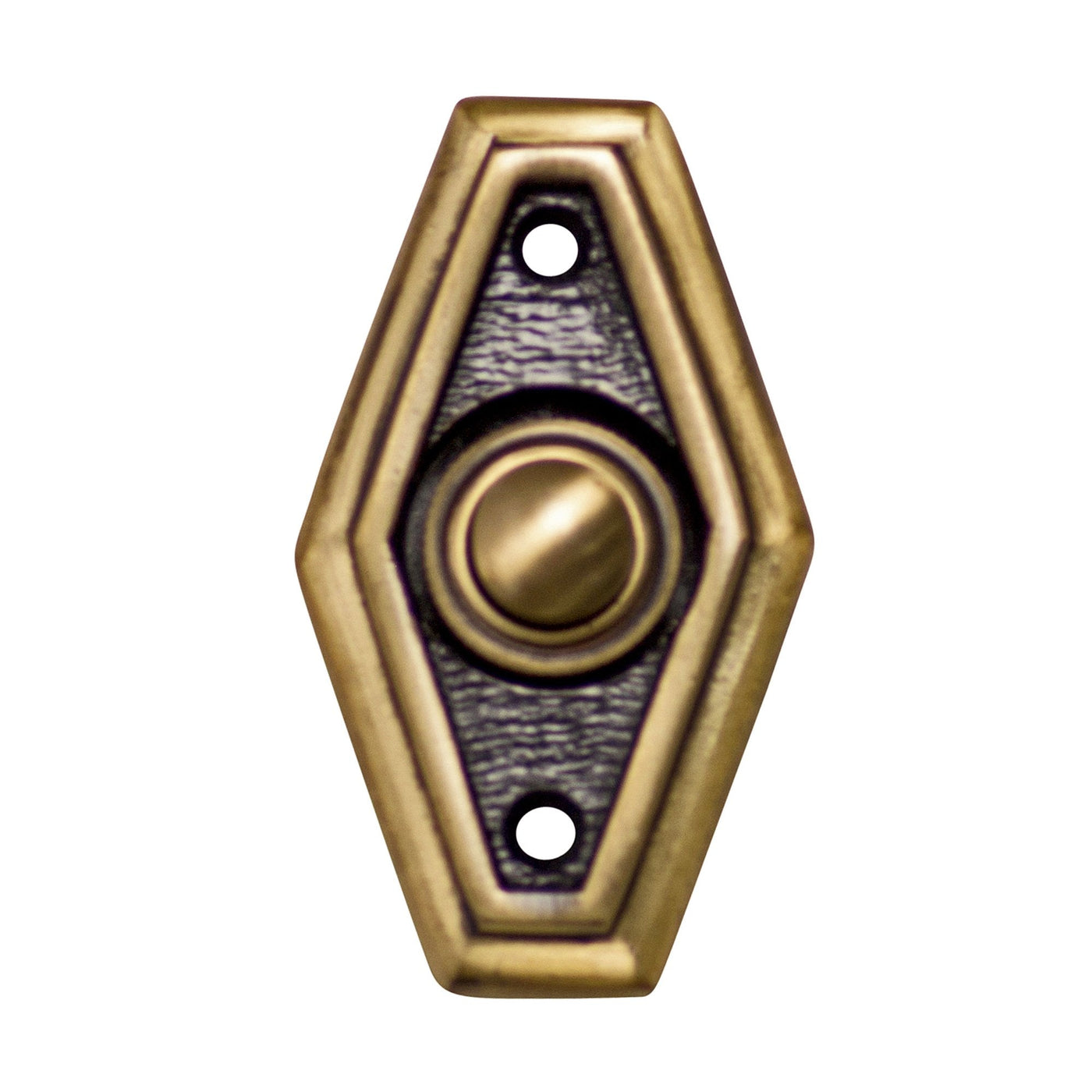 Antique Hardware 2 1/2 Inch Solid Brass Art Deco Style Doorbell Button (Several Finishes Available) DOORBELL